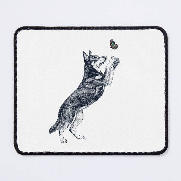 Item preview, Vintage Australian Kelpie with Butterfly Dog Mom Owner designed and sold by TerryConnells.
