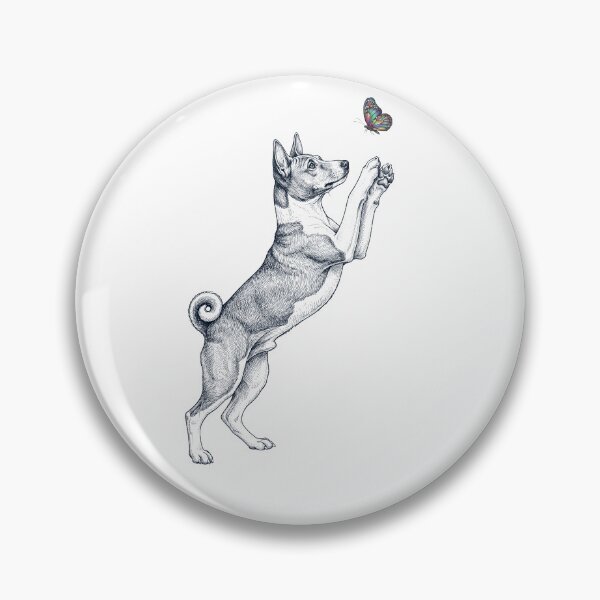 Item preview, Vintage Basenji with Butterfly Dog Mom Owner designed and sold by TerryConnells.