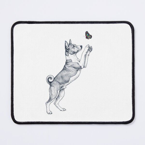 Item preview, Vintage Basenji with Butterfly Dog Mom Owner designed and sold by TerryConnells.