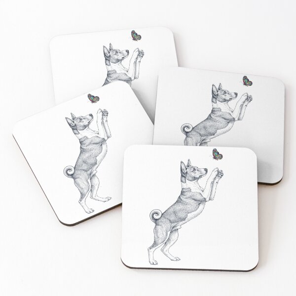 Item preview, Vintage Basenji with Butterfly Dog Mom Owner designed and sold by TerryConnells.