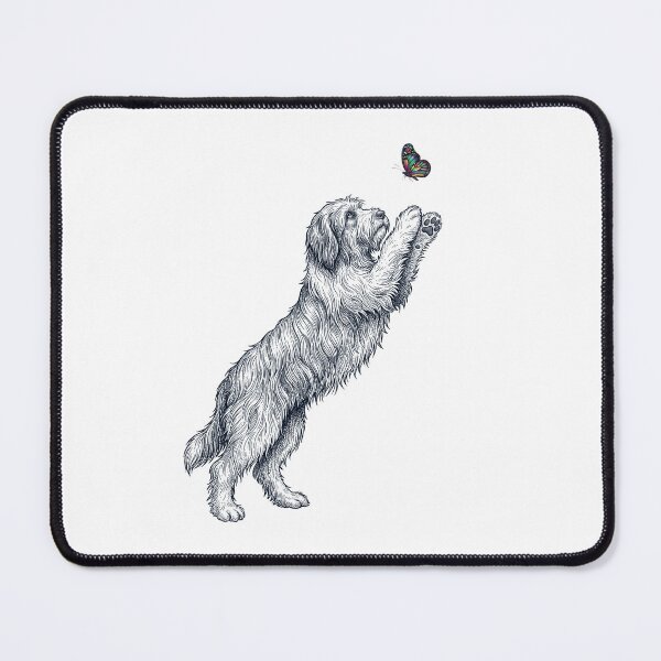 Item preview, Vintage Bearded Collie with Butterfly Dog Mom Owner designed and sold by TerryConnells.
