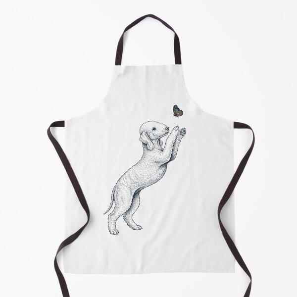 Item preview, Vintage Bedlington Terrier with Butterfly Dog Mom Owner designed and sold by TerryConnells.