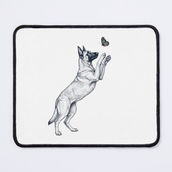 Item preview, Vintage Belgian Malinois with Butterfly Dog Mom Owner designed and sold by TerryConnells.