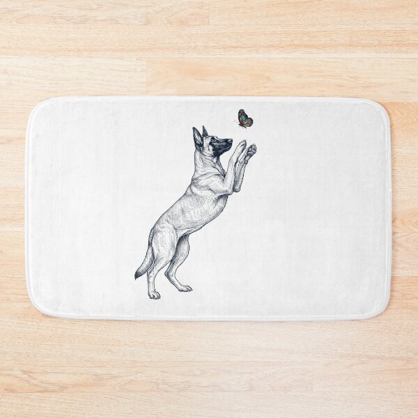 Item preview, Vintage Belgian Malinois with Butterfly Dog Mom Owner designed and sold by TerryConnells.