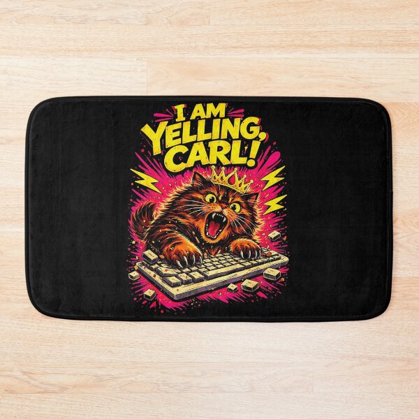 Item preview, I Am Yelling, Carl! Funny Cat Meme Demanding Feline Gamer Gift designed and sold by SeraXYZ.