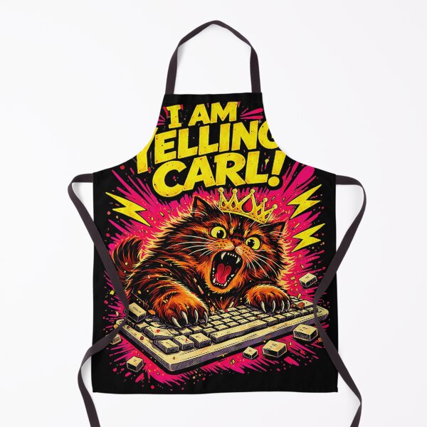 Item preview, I Am Yelling, Carl! Funny Cat Meme Demanding Feline Gamer Gift designed and sold by SeraXYZ.