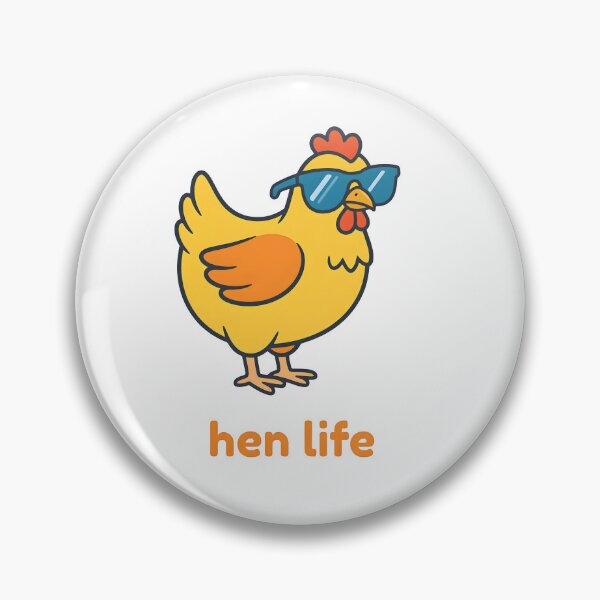 Item preview, Funny Chicken Hen Life With Sunglasses Cartoon Illustration designed and sold by Smoking_Animals .