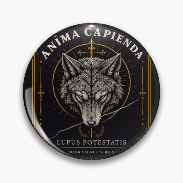 Item preview, Anima Capienda Wolf Cathedral Dark Gothic Metal designed and sold by GeoWhimsy Studio.