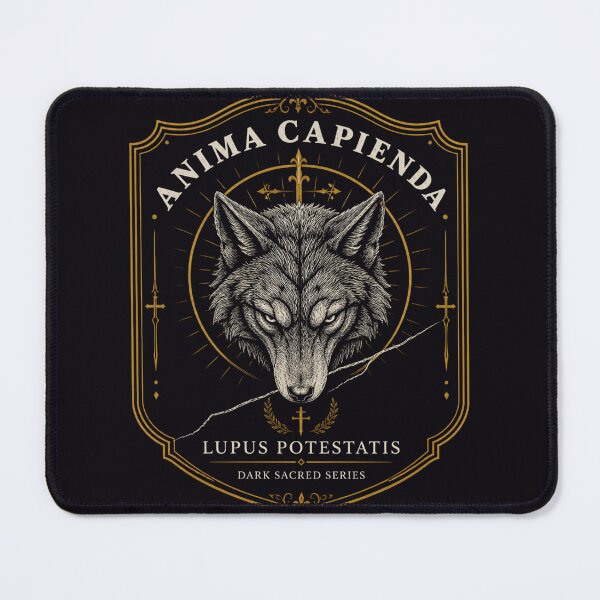 Item preview, Anima Capienda Wolf Cathedral Dark Gothic Metal designed and sold by GeoWhimsy Studio.