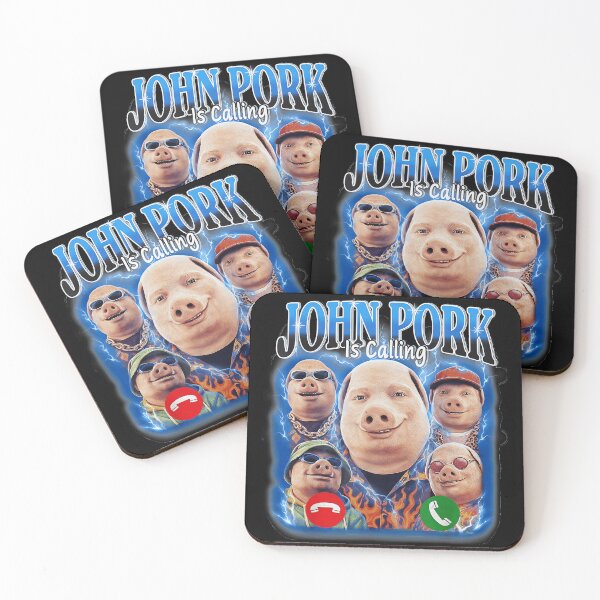 Item preview, John Pork Is Calling Meme Internet Humor Gen Z designed and sold by SeraXYZ.