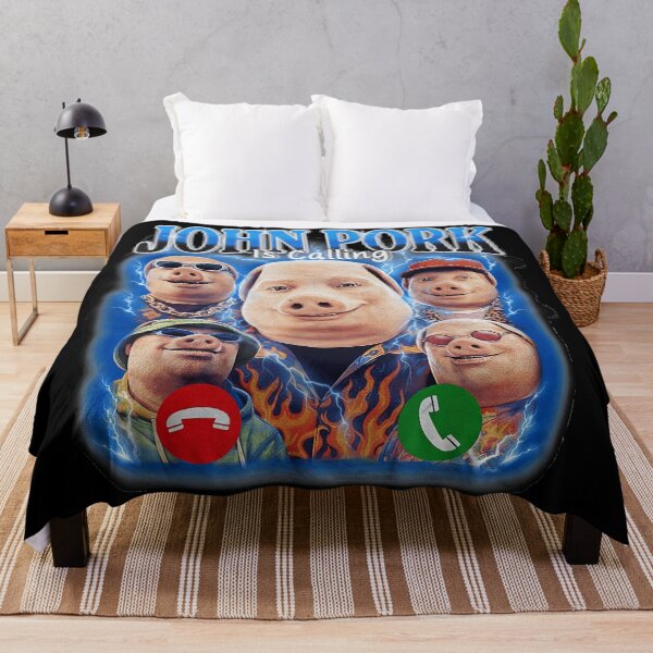 Item preview, John Pork Is Calling Meme Internet Humor Gen Z designed and sold by SeraXYZ.