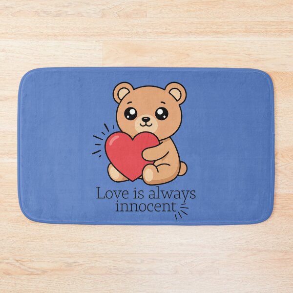 Item preview, Love Is Always Innocent - Cute Teddy Bear with Heart designed and sold by infinitearte.