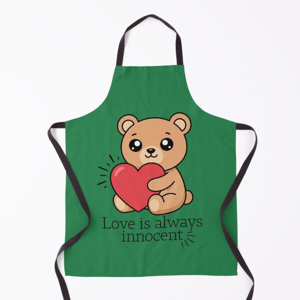 Item preview, Love Is Always Innocent - Cute Teddy Bear with Heart designed and sold by infinitearte.