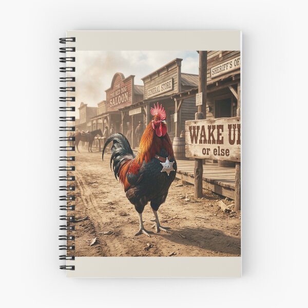 Item preview, Wake Up Rooster Sheriff | Funny Western Cowboy T-Shirt designed and sold by DmaarGroup.