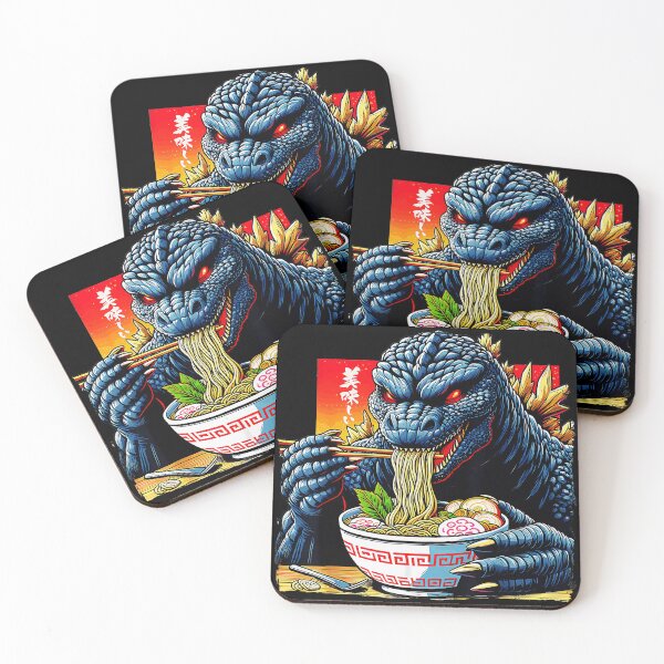 Item preview, Delicious Godzilla Ramen Japanese Food Fan designed and sold by SeraXYZ.