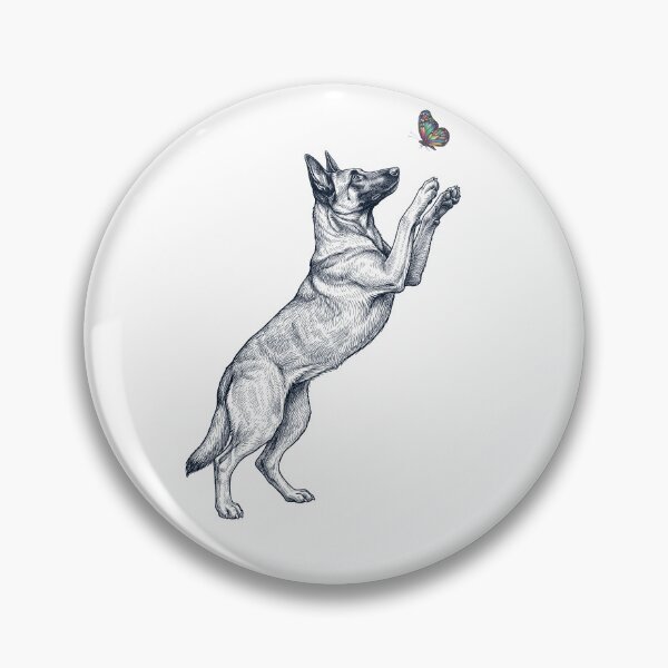 Item preview, Vintage Belgian Shepherd with Butterfly Dog Mom Owner designed and sold by TerryConnells.
