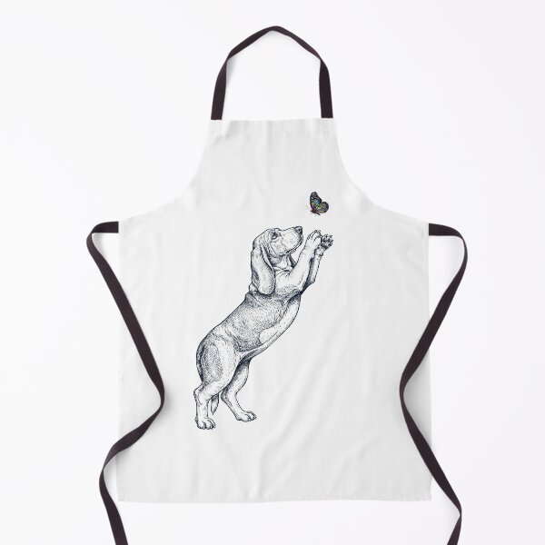 Item preview, Vintage Basset Hound with Butterfly Dog Mom Owner designed and sold by TerryConnells.