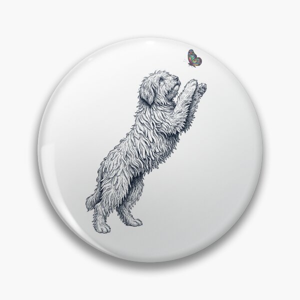 Item preview, Vintage Bergamasco Shepherd with Butterfly Dog Mom Owner designed and sold by TerryConnells.