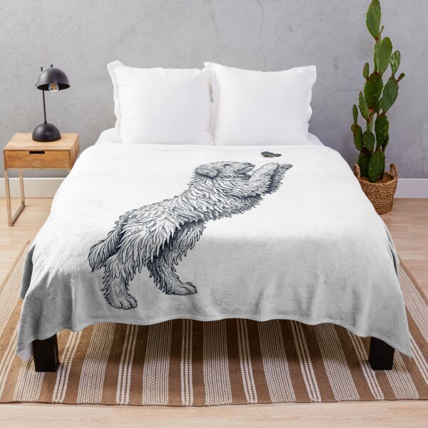 Item preview, Vintage Bergamasco Shepherd with Butterfly Dog Mom Owner designed and sold by TerryConnells.