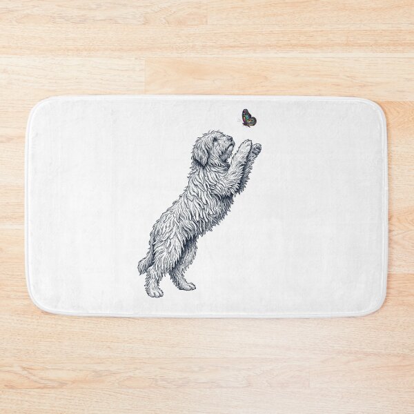 Item preview, Vintage Bergamasco Shepherd with Butterfly Dog Mom Owner designed and sold by TerryConnells.