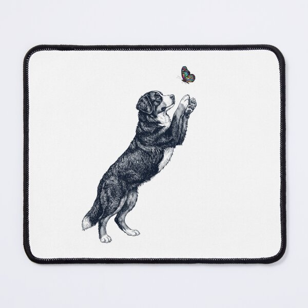 Item preview, Vintage Bernese Mountain Dog with Butterfly Dog Mom Owner designed and sold by TerryConnells.