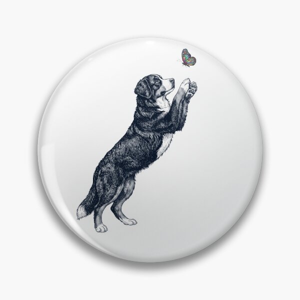 Item preview, Vintage Bernese Mountain Dog with Butterfly Dog Mom Owner designed and sold by TerryConnells.