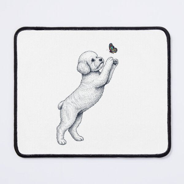 Item preview, Vintage Bichon Frise with Butterfly Dog Mom Owner designed and sold by TerryConnells.