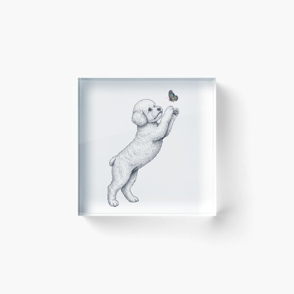 Item preview, Vintage Bichon Frise with Butterfly Dog Mom Owner designed and sold by TerryConnells.
