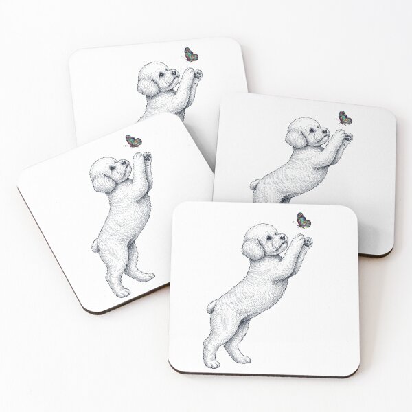 Item preview, Vintage Bichon Frise with Butterfly Dog Mom Owner designed and sold by TerryConnells.