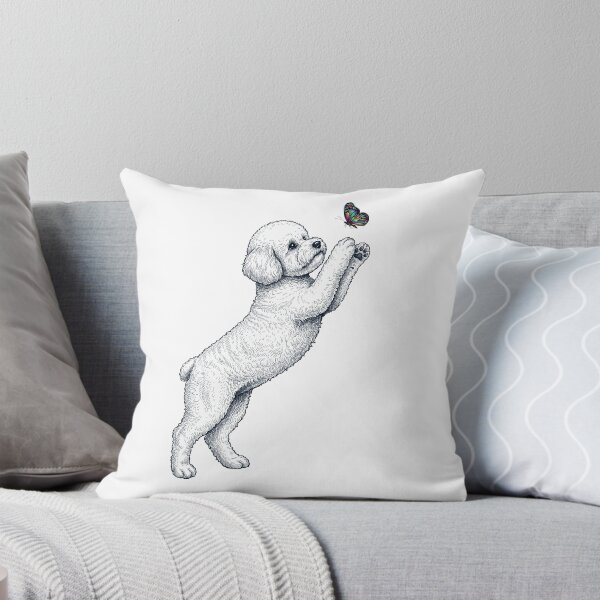 Item preview, Vintage Bichon Frise with Butterfly Dog Mom Owner designed and sold by TerryConnells.