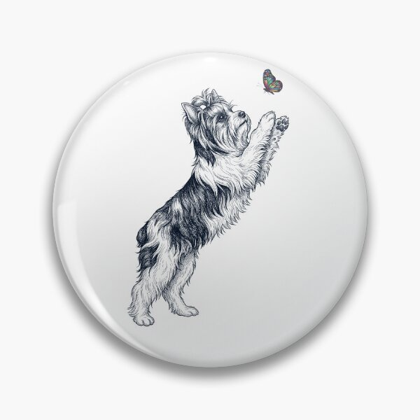 Item preview, Vintage Biewer Terrier with Butterfly Dog Mom Owner designed and sold by TerryConnells.