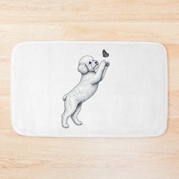 Item preview, Vintage Bichon Frise with Butterfly Dog Mom Owner designed and sold by TerryConnells.