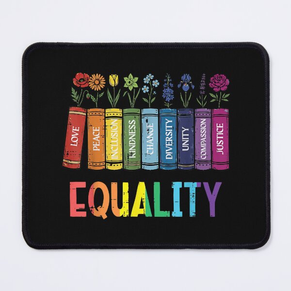 Item preview, Rainbow Books Equality LGBTQ Pride Floral Library Design designed and sold by Lilbahlil.
