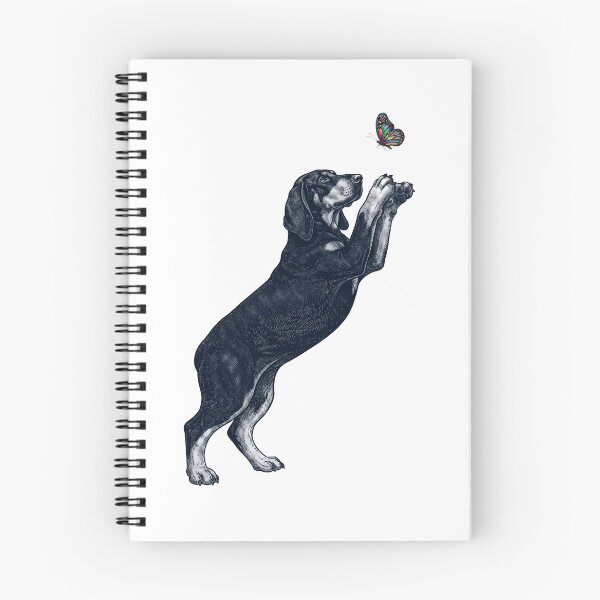 Item preview, Vintage Black and Tan Coonhound with Butterfly Dog Mom Owner designed and sold by TerryConnells.