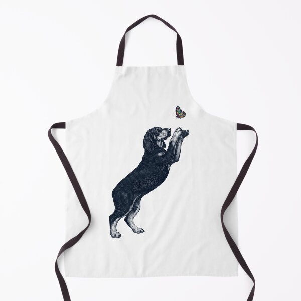 Item preview, Vintage Black and Tan Coonhound with Butterfly Dog Mom Owner designed and sold by TerryConnells.