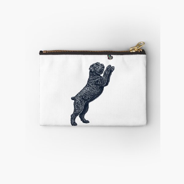 Aperçu de l'œuvre Terrier noir russe vintage avec une maman chienne papillon créée et vendue par TerryConnells.