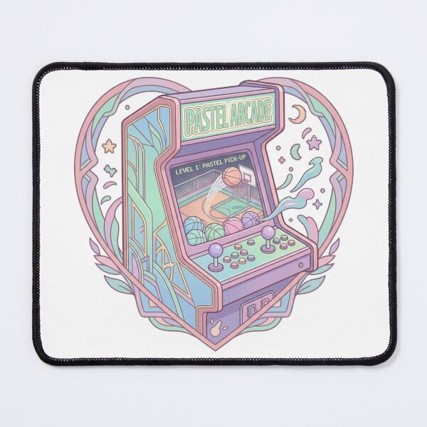 Item preview, Pastel Arcade Basketball Aesthetic Retro Art designed and sold by Nova Blend.