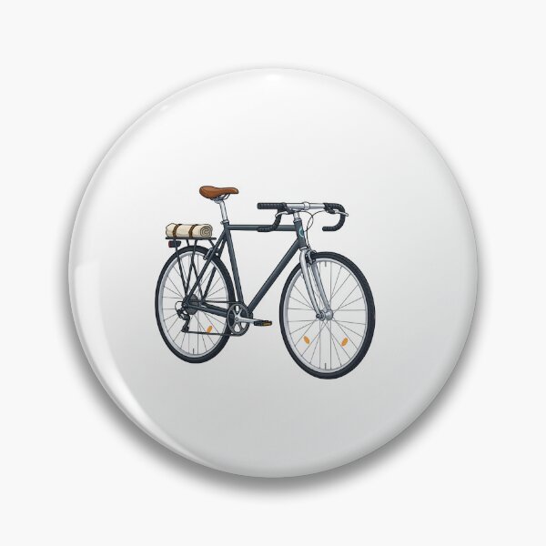 Artikelvorschau, Vintage Bicycle Illustration Minimalist Adventure Bike Art entworfen und verkauft von Smoking_Animals .