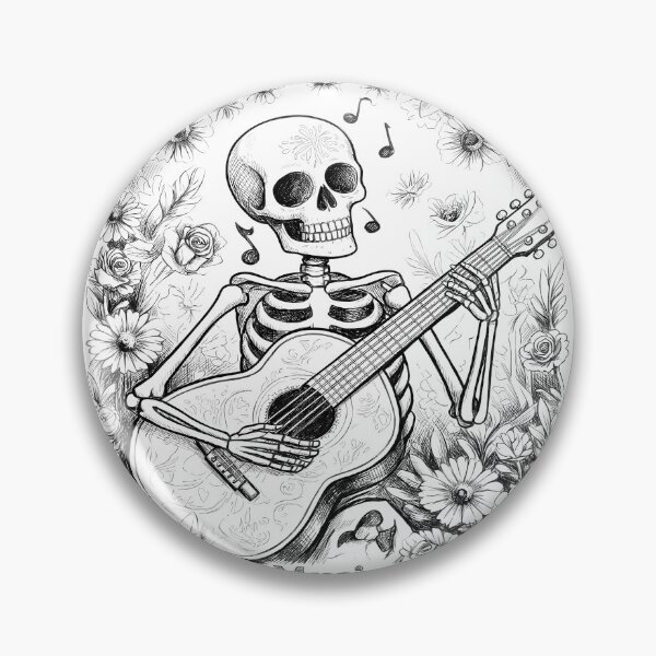 Item preview, Guitar Skeleton  - International Music day designed and sold by Art-Arcade6.