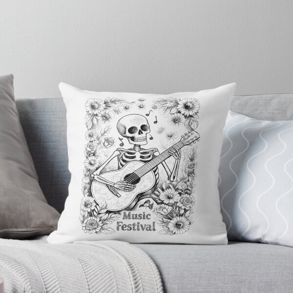 Item preview, Guitar Skeleton  - International Music day designed and sold by Art-Arcade6.