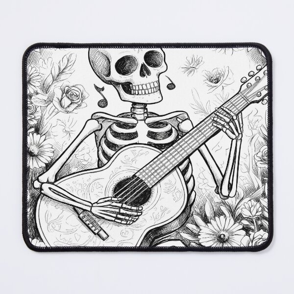Item preview, Guitar Skeleton  - International Music day designed and sold by Art-Arcade6.