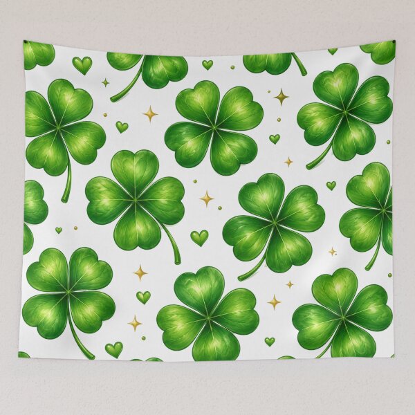 Item preview, Four Leaf Clover Pattern – Lucky Clover Seamless Design designed and sold by Seculinator.