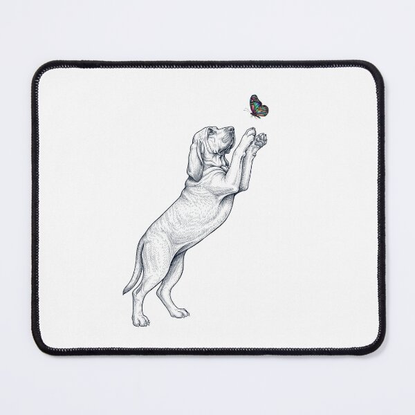 Artikelvorschau, Vintage Bloodhound mit Schmetterling Hundemama Besitzer entworfen und verkauft von TerryConnells.
