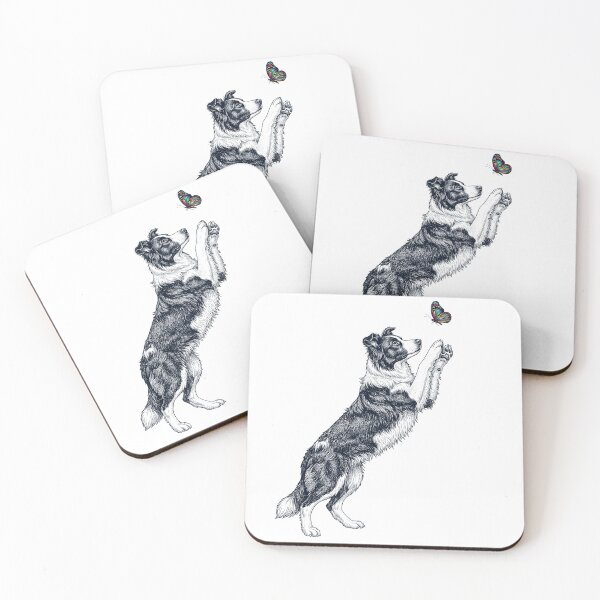 Item preview, Vintage Border Collie with Butterfly Dog Mom Owner designed and sold by TerryConnells.
