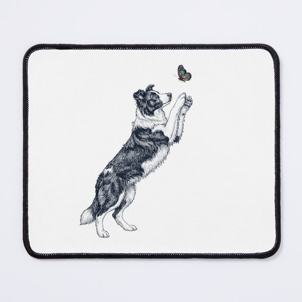 Item preview, Vintage Border Collie with Butterfly Dog Mom Owner designed and sold by TerryConnells.