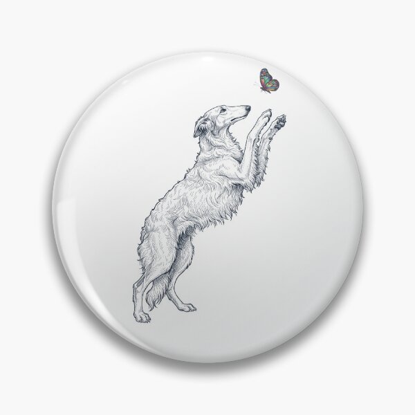 Item preview, Vintage Borzoi with Butterfly Dog Mom Owner designed and sold by TerryConnells.