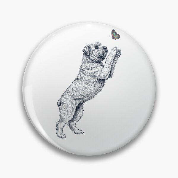 Item preview, Vintage Bouvier des Flandres with Butterfly Dog Mom Owner designed and sold by TerryConnells.