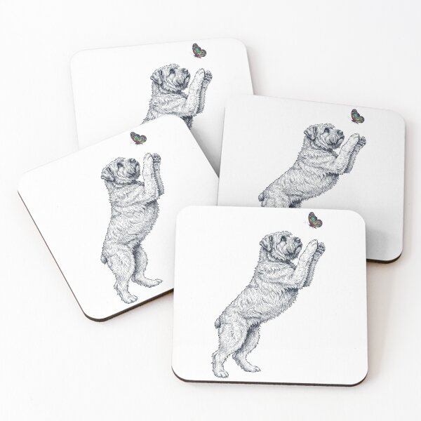 Item preview, Vintage Bouvier des Flandres with Butterfly Dog Mom Owner designed and sold by TerryConnells.