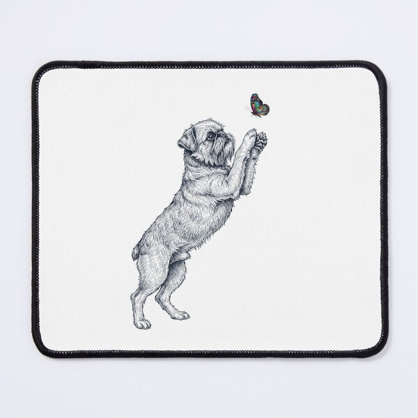 Item preview, Vintage Brussels Griffon with Butterfly Dog Mom Owner designed and sold by TerryConnells.