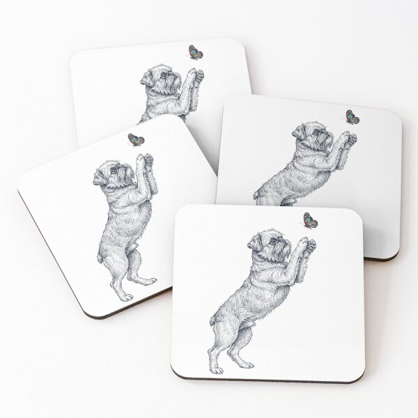 Item preview, Vintage Brussels Griffon with Butterfly Dog Mom Owner designed and sold by TerryConnells.